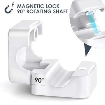 6 Pack Magnetic Cable Clips - Organize Cords Anywhere!