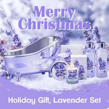 Gift Set for Women Body & Earth Gifts for Women - Lavender Gift Baskets