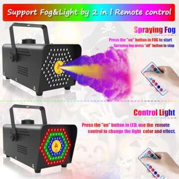 IMONE 72-LED Fog Machine for Stunning Effects