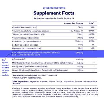 Cheers Liver Combo | Restore + Protect | Support Your Liver & Feel Better After Drinking | DHM, L-Cysteine, Milk Thistle, Prickly Pear, B-Vitamins | 12 Doses Restore, 30 Doses Protect | Supplements