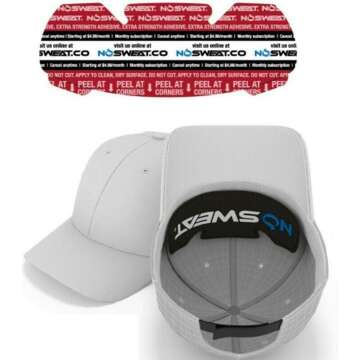 Golf Hat Sweat Liner - USA Made - Stain and Odor Prevention - Multi-Pack Options