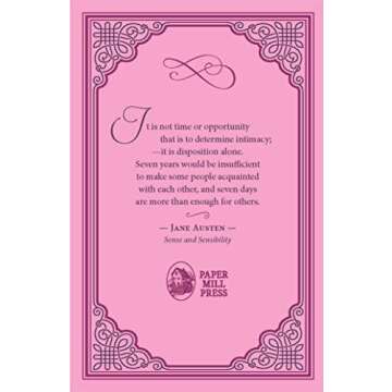 Sense and Sensibility Jane Austen Classic Novel, (Nineteenth Century Love Story, Required Literature), Ribbon Page Marker, Perfect for Gifting