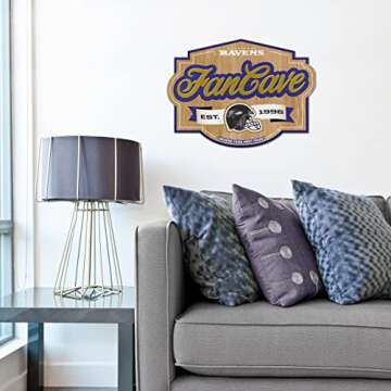 YouTheFan NFL Baltimore Ravens Fan Cave Sign