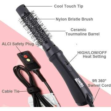 3-in-1 Hair Dryer & Hot Air Brush for Perfect Styling