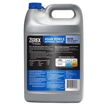 Zerex Asian Vehicle Blue Silicate and Borate Free 50/50 Prediluted Ready-to-Use Antifreeze/Coolant 1 GA