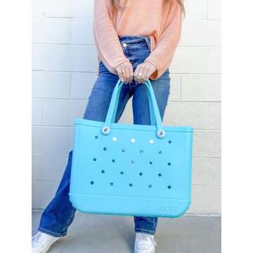 BOGG BAG Original Extra Large Tote Bag for Beach, Pool, Boat. Lightweight Waterproof Washable Durable All Purpose Tote Bag