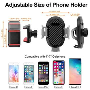 Enhanced Jeep Wrangler & Gladiator Phone Holder