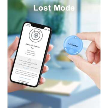 Ultrbeka Air Tags-4 Pack Item Finders Work for Apple Find My (iOS Only) APP Tracker Tag for Luggage, Keys, Backpack, Satchel etc. (Not for Android)