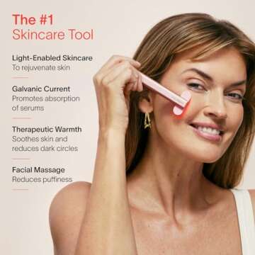 Solawave 4-in-1 Red Light Therapy Facial Wand - Anti-Aging & Gua Sha Massager