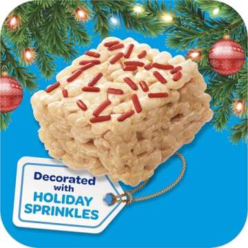 Rice Krispies Treats Mini Marshmallow Cereal Bars with Holiday Sprinkles