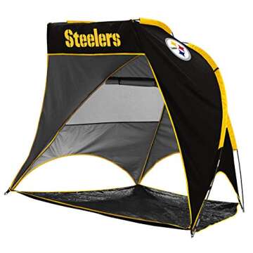 Logo Brands Officially Licensed NFL Pittsburgh Steelers Unisex Retreat Cabana, One Size, Team Color