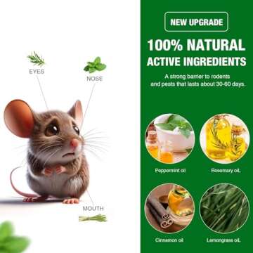 24 Pcs Mouse Rodent Repellent Safe for Pets