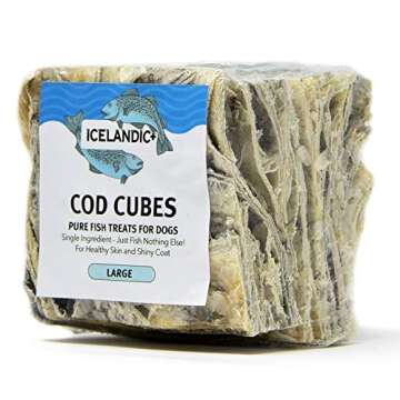 Icelandic+ Large Cod Skin 2" Cube Dog Treat