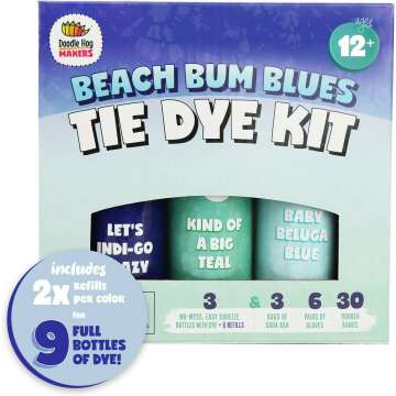 Beach Bum Blue Tie Dye Kit