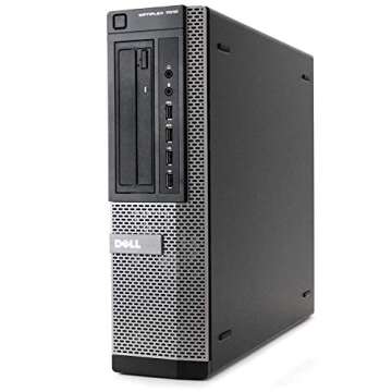 Dell Optiplex 7010 Small Desktop Computer (SFF) | Quad Core Intel i7 (3.40GHz) | 16GB DDR3 RAM | 1TB SSD Solid State | Windows 10 Pro | 22in Monitor | RGB Mouse + Keyboard (Renewed)