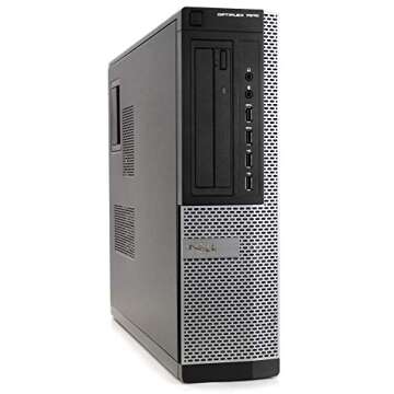 Dell Optiplex 7010 Small Desktop Computer (SFF) | Quad Core Intel i7 (3.40GHz) | 16GB DDR3 RAM | 1TB SSD Solid State | Windows 10 Pro | 22in Monitor | RGB Mouse + Keyboard (Renewed)