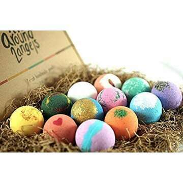 LifeAround2Angels Bath Bombs Gift Set - 12 Fizzies