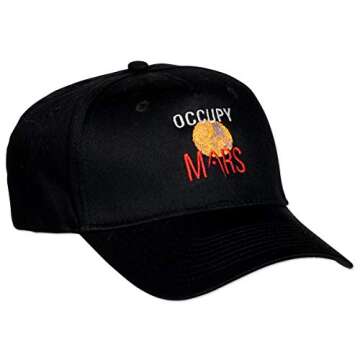 ComputerGear NASA SPACEX Hat Cap Occupy Mars Logo Science Officially Licensed Black