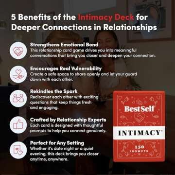 BestSelf Intimacy Deck - 150 Relationship Building Cards for Couples