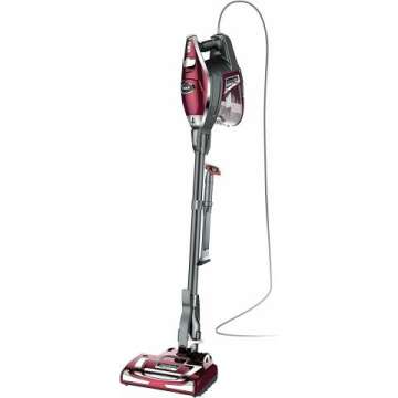 Shark HV322 Rocket Deluxe Pro Corded Stick Vacuum with LED Headlights, XL Dust Cup, Lightweight, Perfect for Pet Hair Pickup, Converts to a Hand Vacuum, with Pet Attachments, Bordeaux/Silver