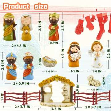 Nativity Advent Calendar 2024 Nativity Set for Kids Christmas Advent Calendar for Kids Boys Girls Teens Toddler Children Christian Religious Advent Calendar Gifts Toy