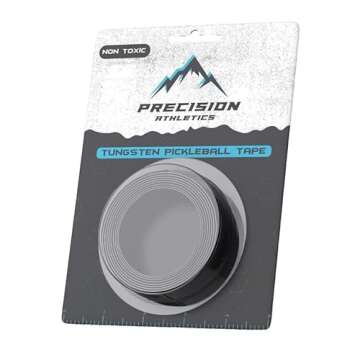 Precision Athletics Pickleball Weighted Training Tape: Tungsten-Safer Alternative for Enhanced Performance, Black