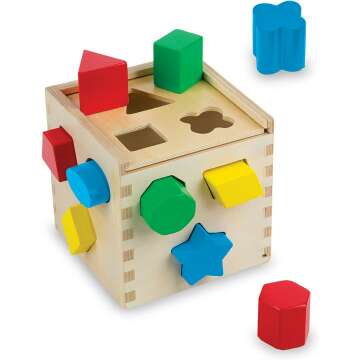 Melissa & Doug Shape Sorting Cube - Classic Toy