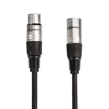 XLR Microphone Cables 3ft - Amazon Basics 2-Pack