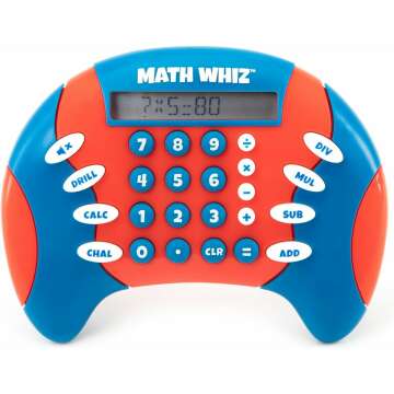 Educational Insights Math Whiz Electronic Handheld Math Game - Fun Learning for Ages 6+