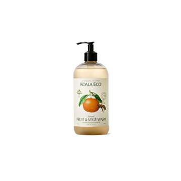 Koala Eco Natural Fruit & Vegetable Wash - Plant-Based, Eco-Friendly & No Synthetic Fragrance - with Australian Mandarin Essential Oil - 24oz