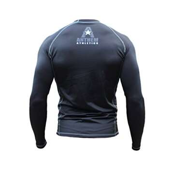 Anthem Athletics New! 10+ Styles HELO-X Long Sleeve Rash Guard Compression Shirt - BJJ, MMA, Muay Thai - Black - Large