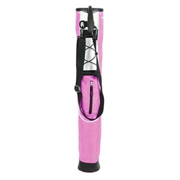 Orlimar Pitch 'n Putt Golf Lightweight Stand Carry Golf Club Bag for Women, Rose Pink