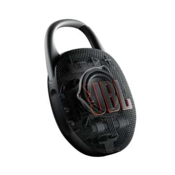 JBL Clip 5 - UltraJBL Clip 5 - Ultra-Portable, Waterproof & Dustproof Bluetooth Speaker, Big Pro Sound with punchy bass, Integrated carabiner, Up to 12 Hours of Play, (White) (Renewed)