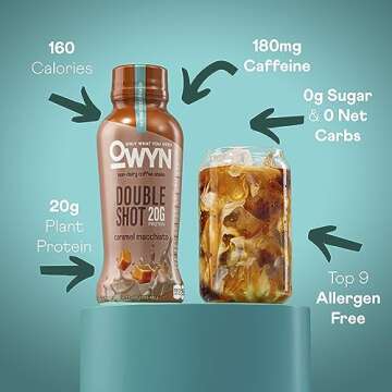 OWYN Dairy Free Keto Coffee Shake - Caramel Macchiato, 12 Pack