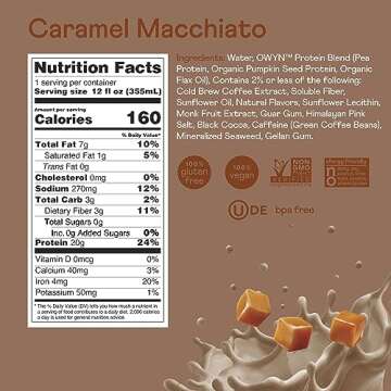 OWYN Caramel Macchiato Keto Protein Coffee Shake