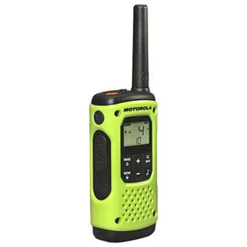 Motorola Solutions, Portable FRS, T605, Talkabout, Two-Way Radios, Emergency Preparedness, Rechargeable, 22 Channel, 35 Mile, Green, 2 Pack