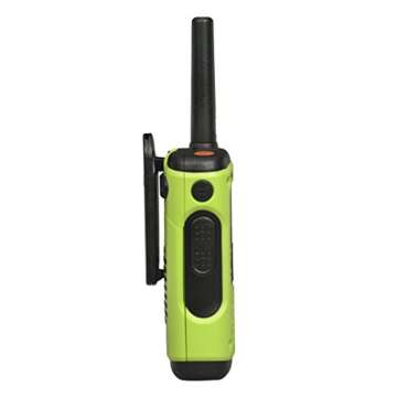 Motorola Solutions, Portable FRS, T605, Talkabout, Two-Way Radios, Emergency Preparedness, Rechargeable, 22 Channel, 35 Mile, Green, 2 Pack