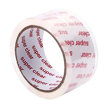 I GO Clear Packing Tape, Packaging Tape Refills for Shipping Moving Box Mailing Storage Sealing, 1.88" Width x 54.68 yd. Length, 2.95" Core, Crystal Clear, 1.97 mils/0.05 mm Thick (18 Rolls per Pack)