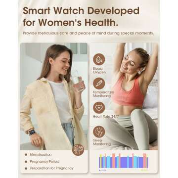 Smart Women’s Fitness Tracker - HD Display & Health Monitor