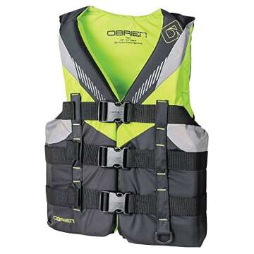 O'Brien Teen Nylon Life Jacket, Lime