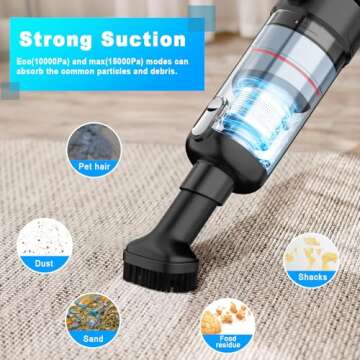 Handheld Vacuum Cleaner - Powerful & Portable Cordless