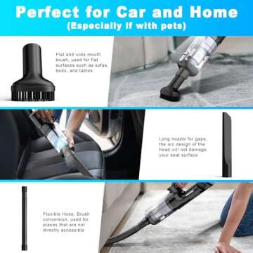 Handheld Vacuum Cleaner - Powerful & Portable Cordless