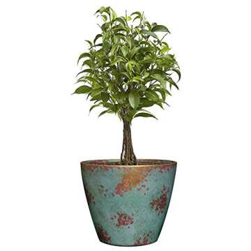 Classic Home and Garden Premiere Collection Planter Vogue, 8", Patina Copper