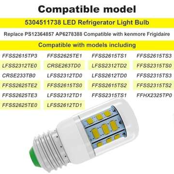 LED Refrigerator Bulb Replacement - 2 PCS - Sigely KEI D34L