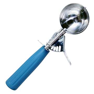 1 Pcs Stainless Steel Ice Cream Scoop Set Dishers Scoops Cookie Scoop Set Food Scoop, Blue Handle (2.48 Inch)