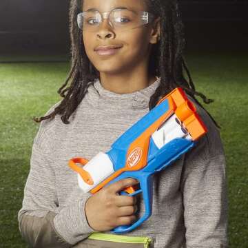 Nerf N Series Agility Blaster, 12 N1 Darts Compatible Only N Series Blasters, 6 Dart Drum, Kids Outdoor Games