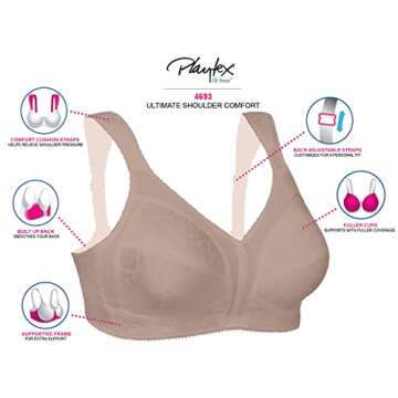 Playtex Women's 18 Hour Ultimate Shoulder Comfort Wireless Bra US4693