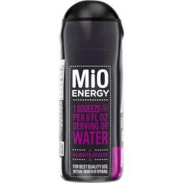 MiO Liquid Water Enhancer - makes 24 servings + Vitamins, 1.62 oz each, (Acai Berry Storm, Pack of 2)