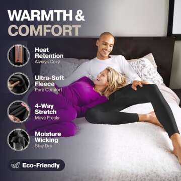 Thermajohn Long Johns for Men - Thermal Underwear Leggings for Cold Weather