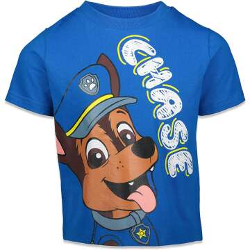 Paw Patrol T-Shirts 4 Pack for Toddlers to Kids